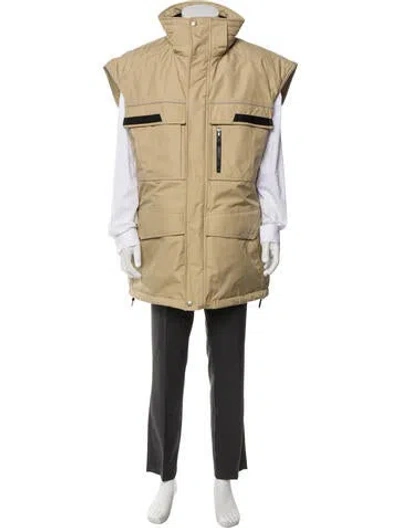 Pre-owned Balenciaga 2018 Signature Logo Parka In Neutral
