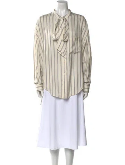Pre-owned Balenciaga 2018 Silk Tunic In Neutral