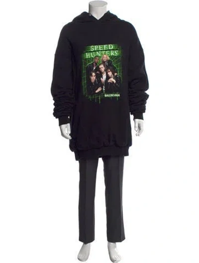 Pre-owned Balenciaga 2018 Speed Hunters Hoodie In Black