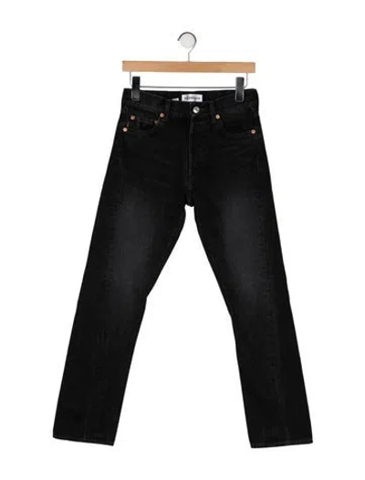 Pre-owned Balenciaga 2018 Straight Leg Jeans In Black