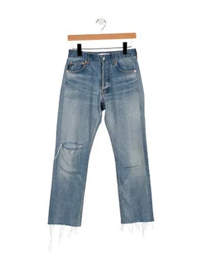 Pre-owned Balenciaga 2018 Straight Leg Jeans In Blue