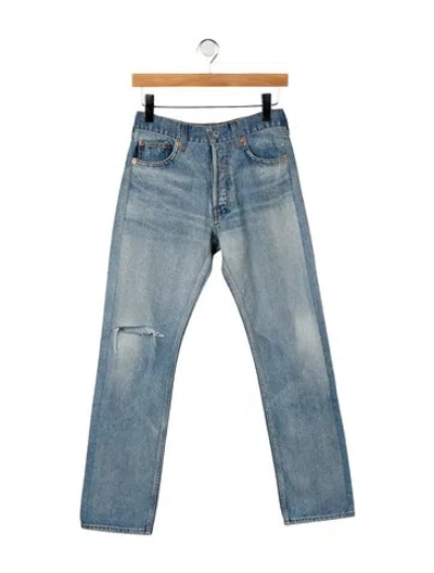 Pre-owned Balenciaga 2018 Straight Leg Jeans In Blue