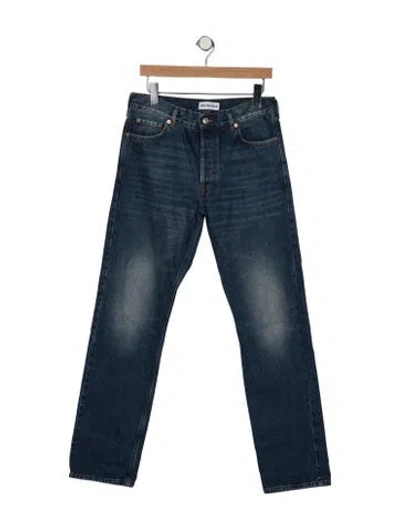 Pre-owned Balenciaga 2018 Straight Leg Jeans In Blue