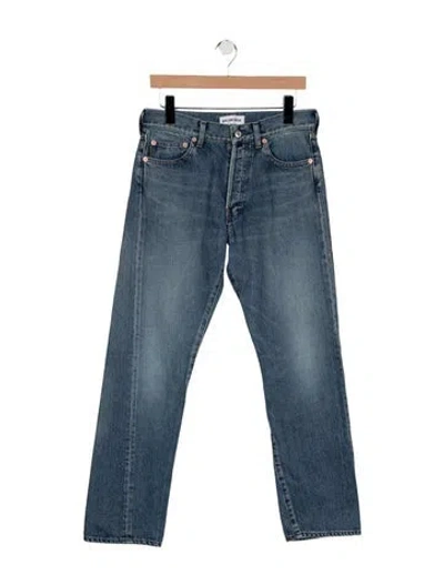Pre-owned Balenciaga 2018 Straight Leg Jeans In Blue