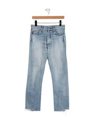 Pre-owned Balenciaga 2018 Straight Leg Jeans In Blue