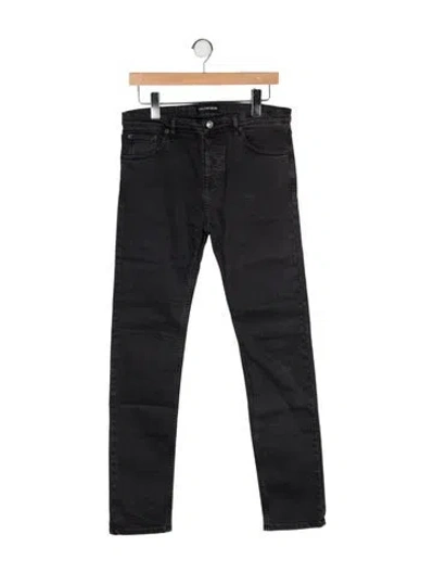 Pre-owned Balenciaga 2018 Straight Leg Jeans In Gray