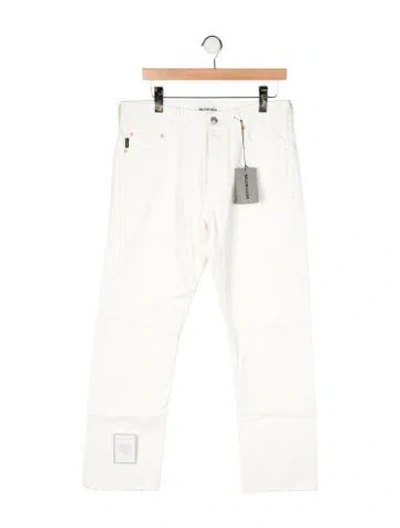 Pre-owned Balenciaga 2018 Straight Leg Jeans In White
