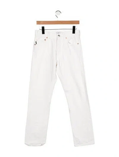 Pre-owned Balenciaga 2018 Straight Leg Jeans In White