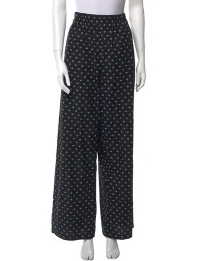 Pre-owned Balenciaga 2018 Wide Leg Pants In Black