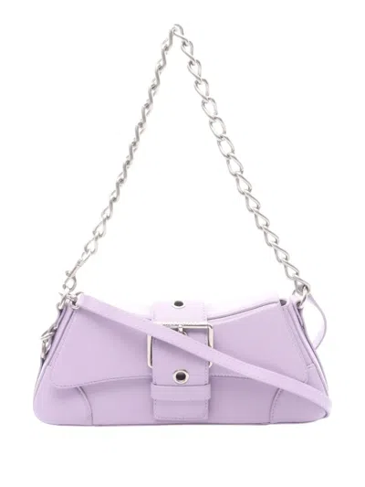 Pre-owned Balenciaga 2018-2026 Small Leather Lindsay Satchel In Purple