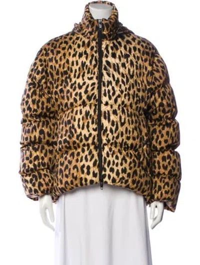 Pre-owned Balenciaga 2019 Animal Print Coat In Neutral