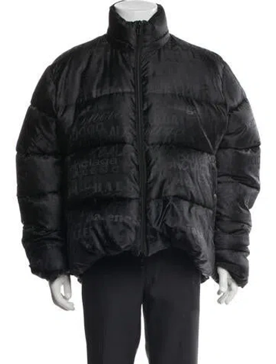 Pre-owned Balenciaga 2019 'bb Garde-robe' Puffer Coat W/ Tags In Black
