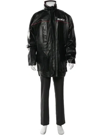 Pre-owned Balenciaga 2019 Calfskin Parka In Black