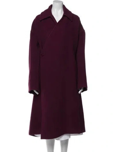 Pre-owned Balenciaga 2019 Camel Hair Coat In Purple