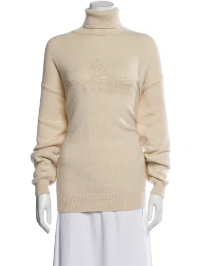 Pre-owned Balenciaga 2019 Cashmere Sweater In Neutral