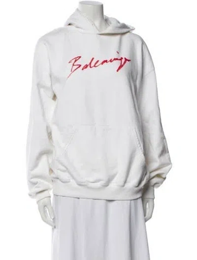 Pre-owned Balenciaga 2019 Crew Neck Sweatshirt In White