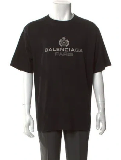 Pre-owned Balenciaga 2019 Graphic Print T-shirt In Black