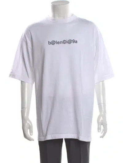 Pre-owned Balenciaga 2019 Graphic Print T-shirt In White