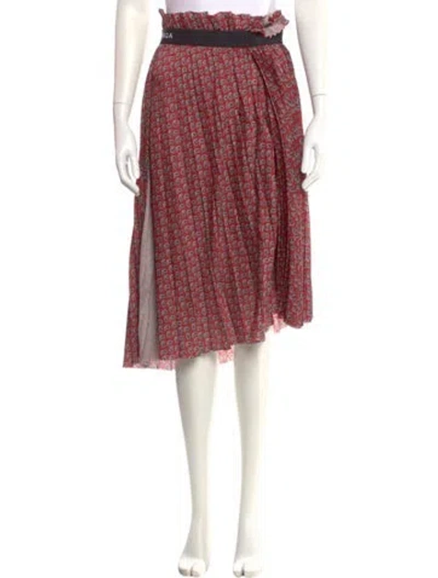 Pre-owned Balenciaga 2019 Knee-length Skirt In Red
