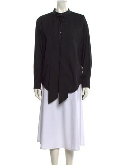 Pre-owned Balenciaga 2019 Mock Neck Tunic In Black