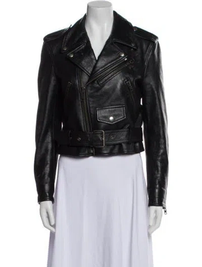 Pre-owned Balenciaga 2019 Moto Biker Biker Jacket In Black