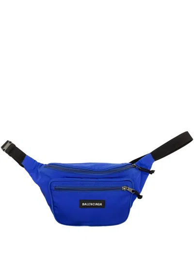 Pre-owned Balenciaga 2019 Nylon Explorer Belt Bag In Blue