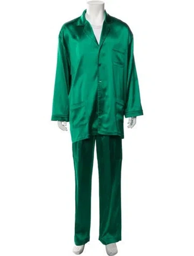 Pre-owned Balenciaga 2019 Signature Logo Robe In Green