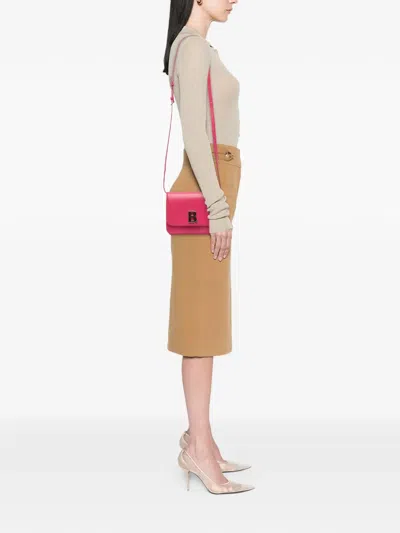 Pre-owned Balenciaga 2019 Small Calfskin B Crossbody Bag In Pink