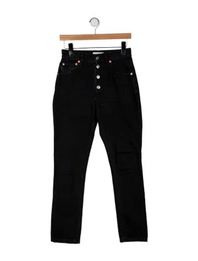 Pre-owned Balenciaga 2019 Straight Leg Jeans In Black