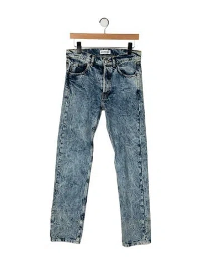 Pre-owned Balenciaga 2019 Straight Leg Jeans In Blue