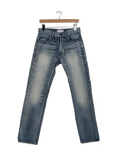 Pre-owned Balenciaga 2019 Straight Leg Jeans In Blue