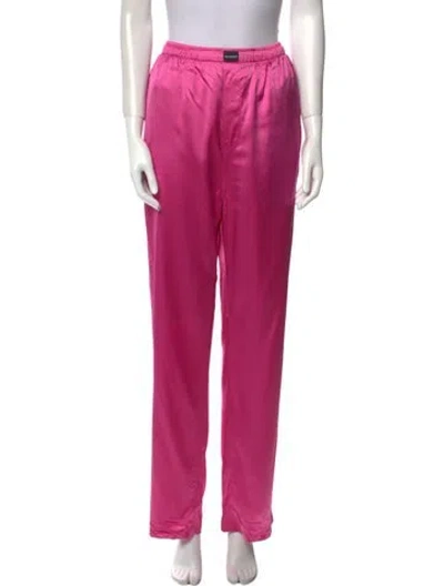 Pre-owned Balenciaga 2019 Straight Leg Pants W/ Tags In Pink