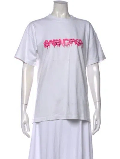 Pre-owned Balenciaga 2019 Unisex T-shirt In White