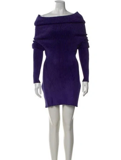 Pre-owned Balenciaga 2019 Velvet Sweater In Purple