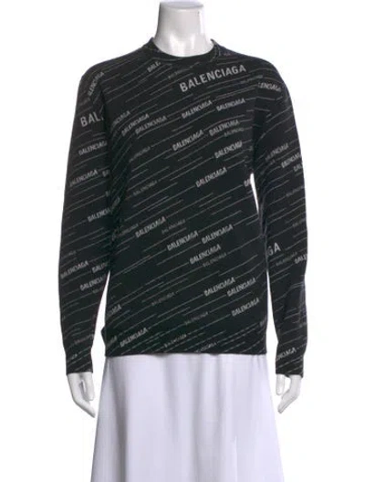 Pre-owned Balenciaga 2019 Virgin Wool Sweater In Black