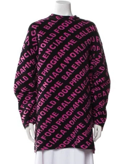 Pre-owned Balenciaga 2019 'wfp All Over' Sweater In Multi