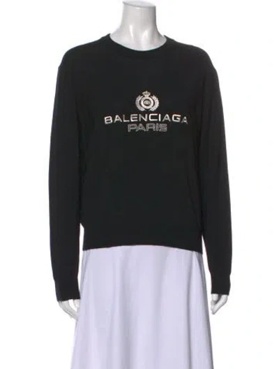 Pre-owned Balenciaga 2019 Wool Sweater In Black