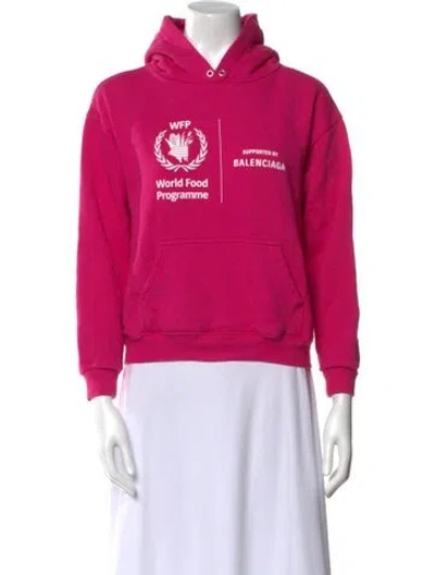 Pre-owned Balenciaga 2019 'world Food Programme' Sweatshirt In Pink