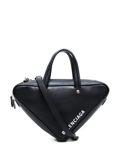 Pre-owned Balenciaga 2020-2024s Triangle Crossbody Bag In Black