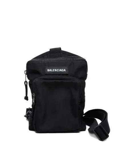 Pre-owned Balenciaga 2020-2025 Explorer Messenger Bag In Black