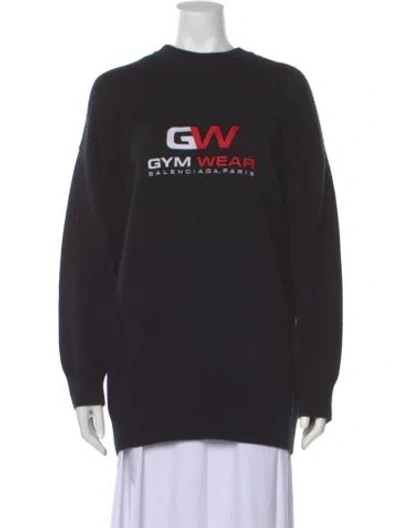 Pre-owned Balenciaga 2020 Cashmere Sweater In Black