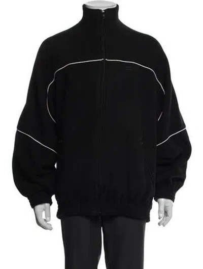 Pre-owned Balenciaga 2020 Colorblock Pattern Windbreaker In Black