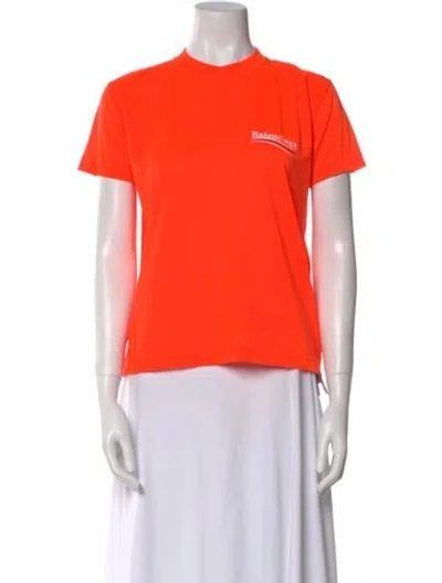 Pre-owned Balenciaga 2020 Crew Neck T-shirt W/ Tags In Orange