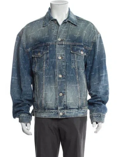 Pre-owned Balenciaga 2020 Denim Jacket In Blue