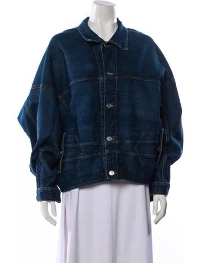 Pre-owned Balenciaga 2020 Denim Jacket In Blue