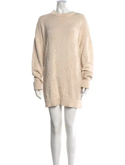 Pre-owned Balenciaga 2020 Graphic Print Sweater In Neutral