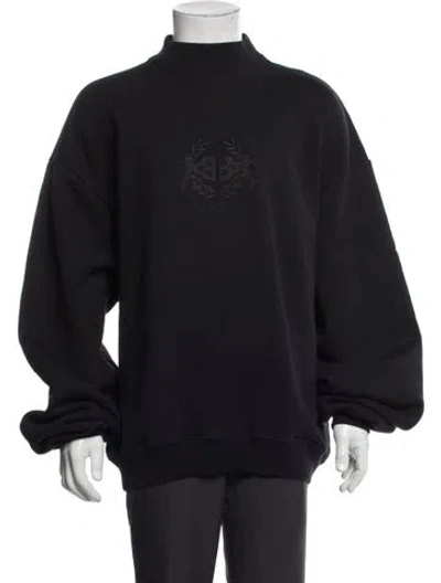 Pre-owned Balenciaga 2020 Graphic Print Sweatshirt In Blue
