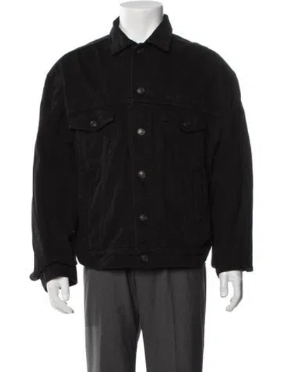 Pre-owned Balenciaga 2020 'gym Wear' Trucker Jacket In Black
