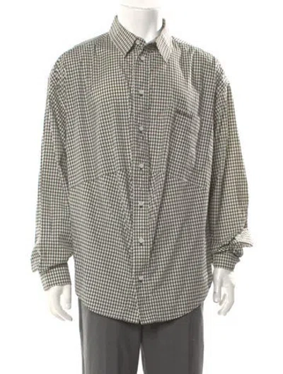 Pre-owned Balenciaga 2020 Houndstooth Print Shirt In Multi