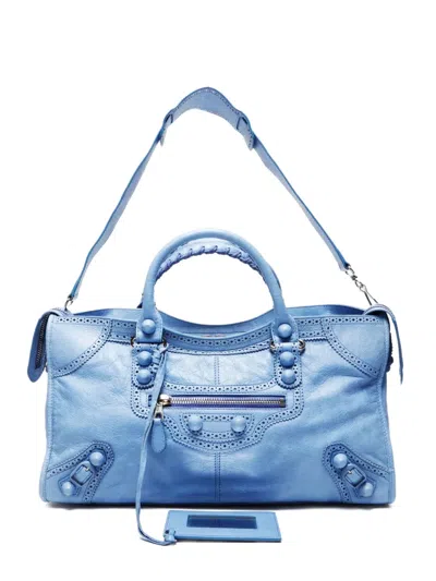 Pre-owned Balenciaga 2020 Medium Le City Tote Bag In Blue